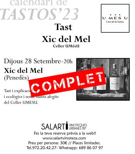 Tast Xic del Mel - Celler UMésU